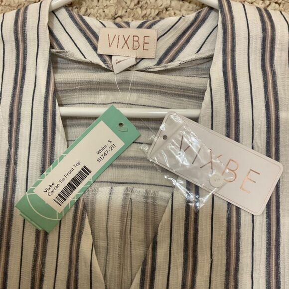 Vixbe front tie top small with tags NEW - Picture 4 of 7